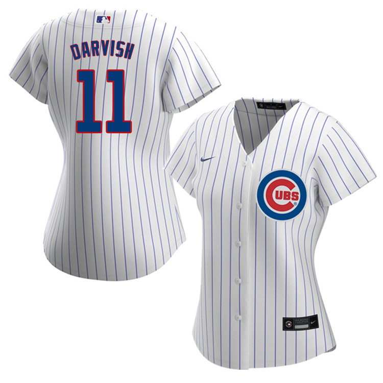 Nike Women #11 Yu Darvish Chicago Cubs Baseball Jerseys Sale-White